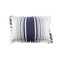 Nantucket Stripes Woven Accent Pillow, 14" x 22" Coastal Beach House